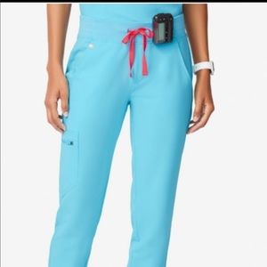 Figs neons blue Zamora scrub pants